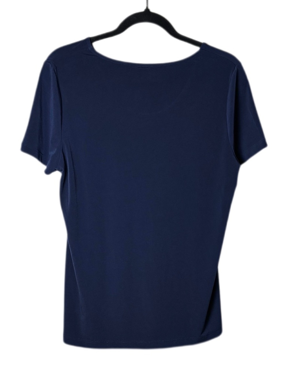 Chico's side-knot grommet top in navy blue women's size medium Chicos size 1 - Picture 2 of 16